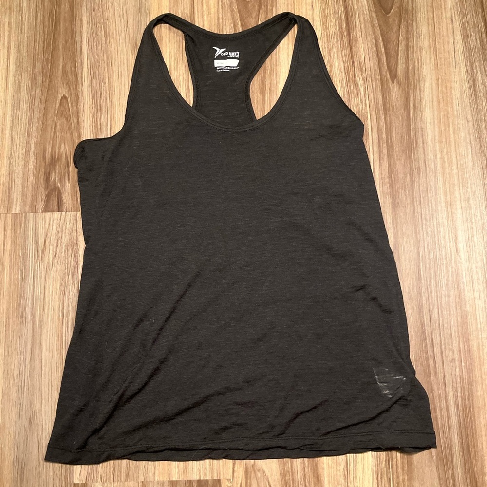 Black Work Out Tank Top